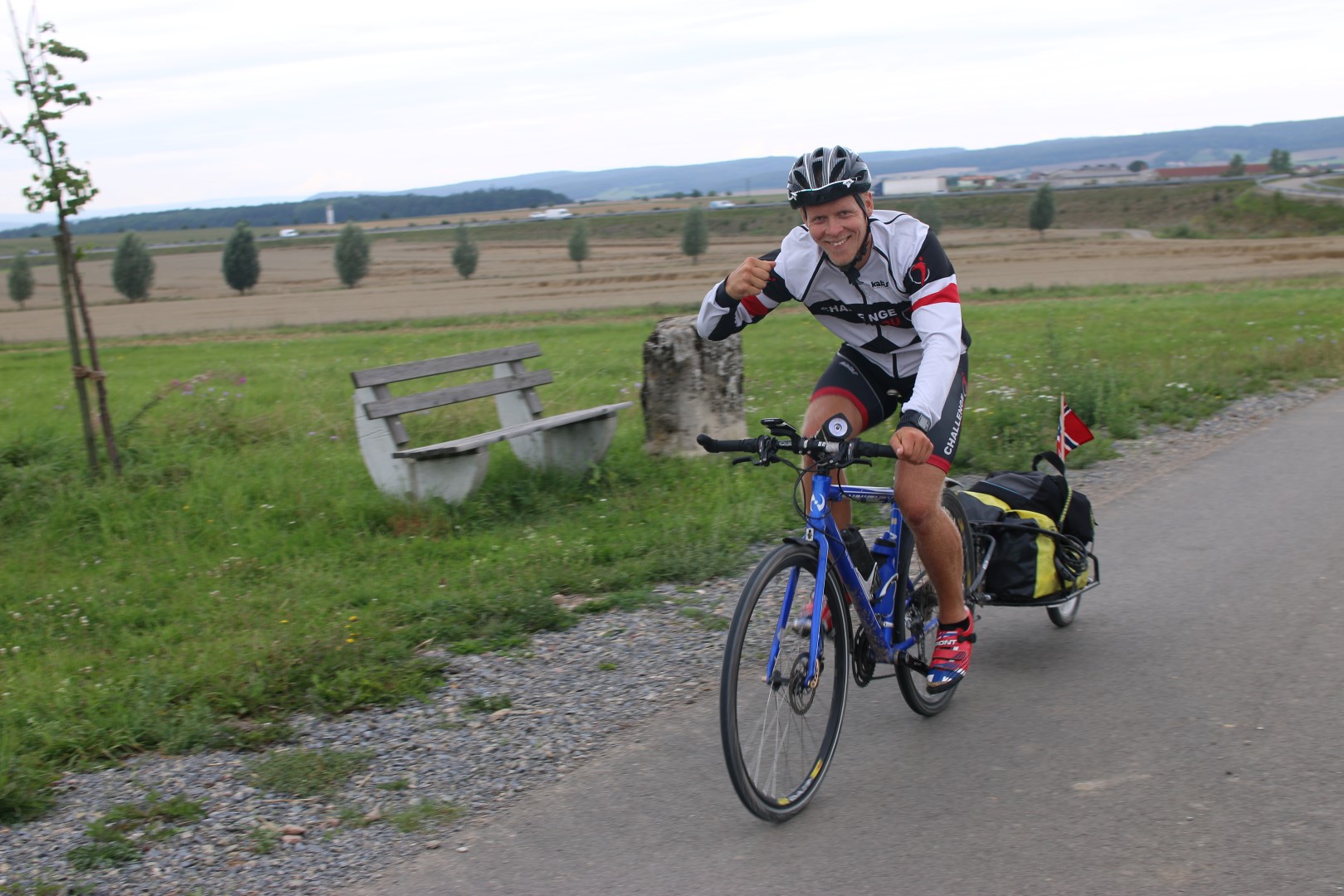 Cycling as far as possible before the rain hits me. The Czech boarder is getting closer every day
