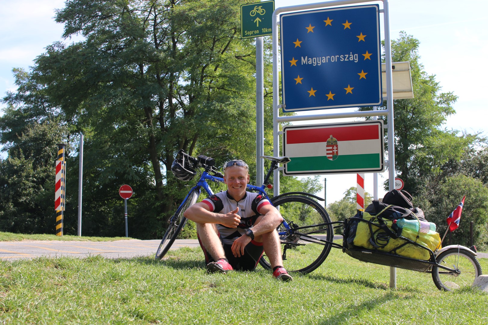 Crossing the boarder between Austria and Hungary 5 times on my way to Koszeg